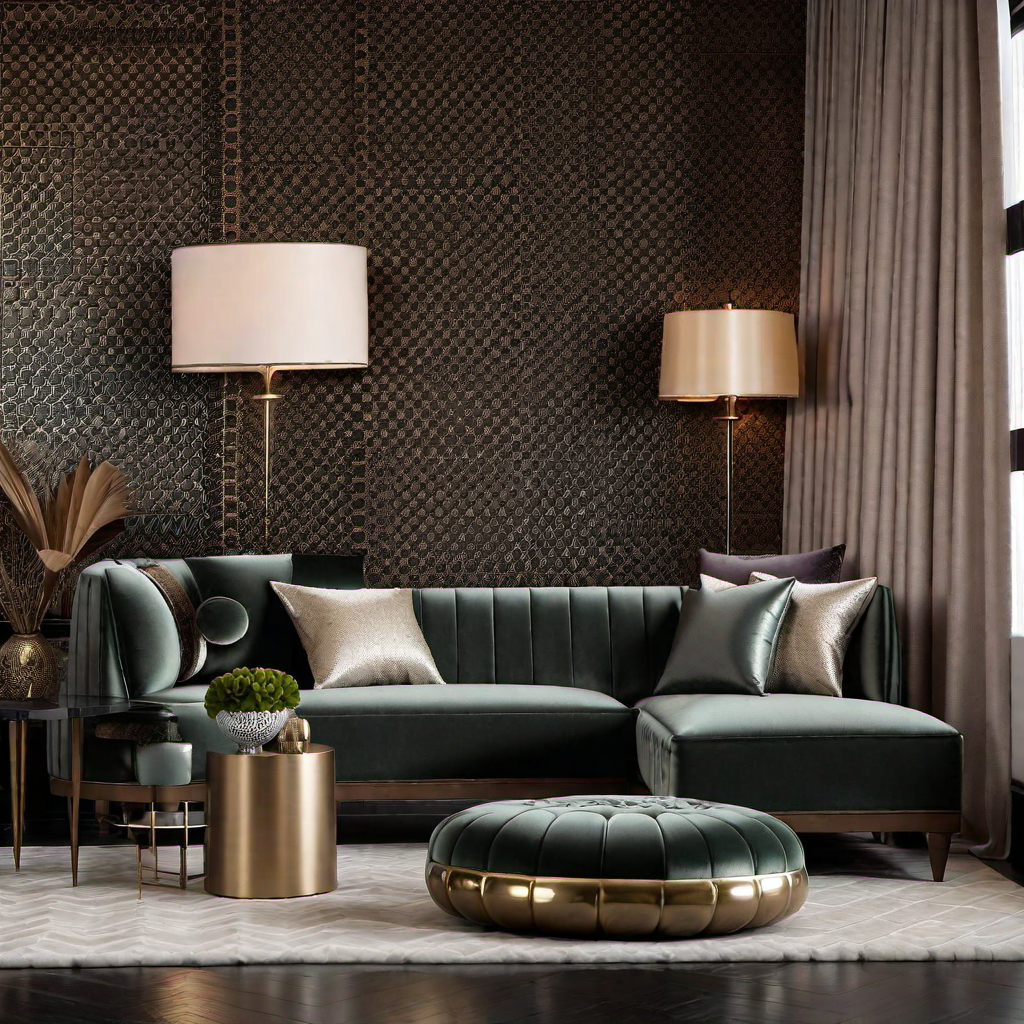 Art Deco Sensuality: Velvet and Silk Textures