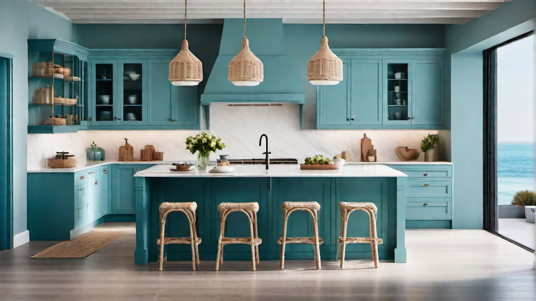 Breezy Atmosphere: Fresh and Light Coastal Kitchen Decor