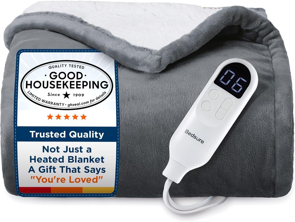 Bedsure heated throw blanket