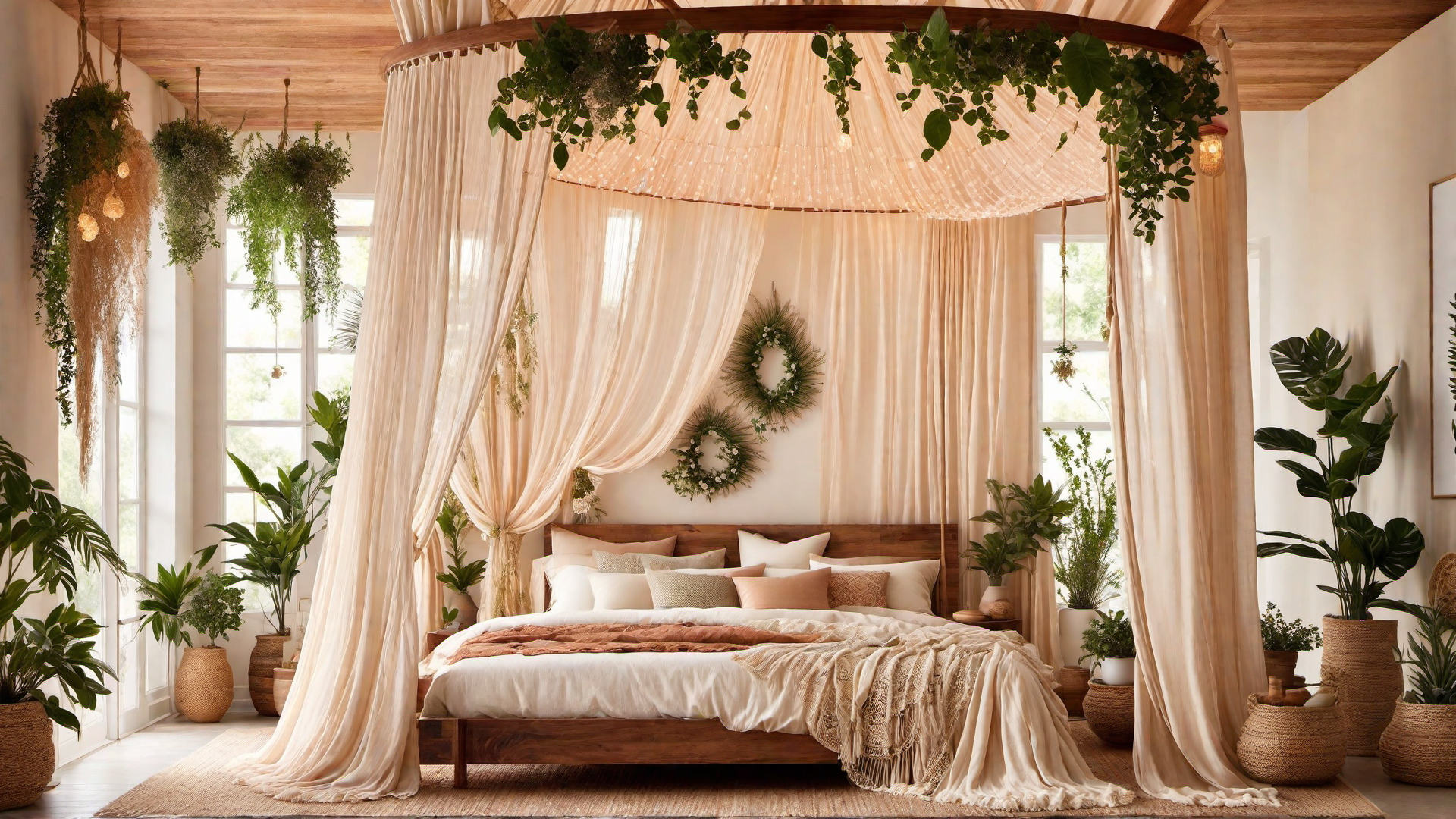 Boho Bed Canopies: Ethereal and Romantic