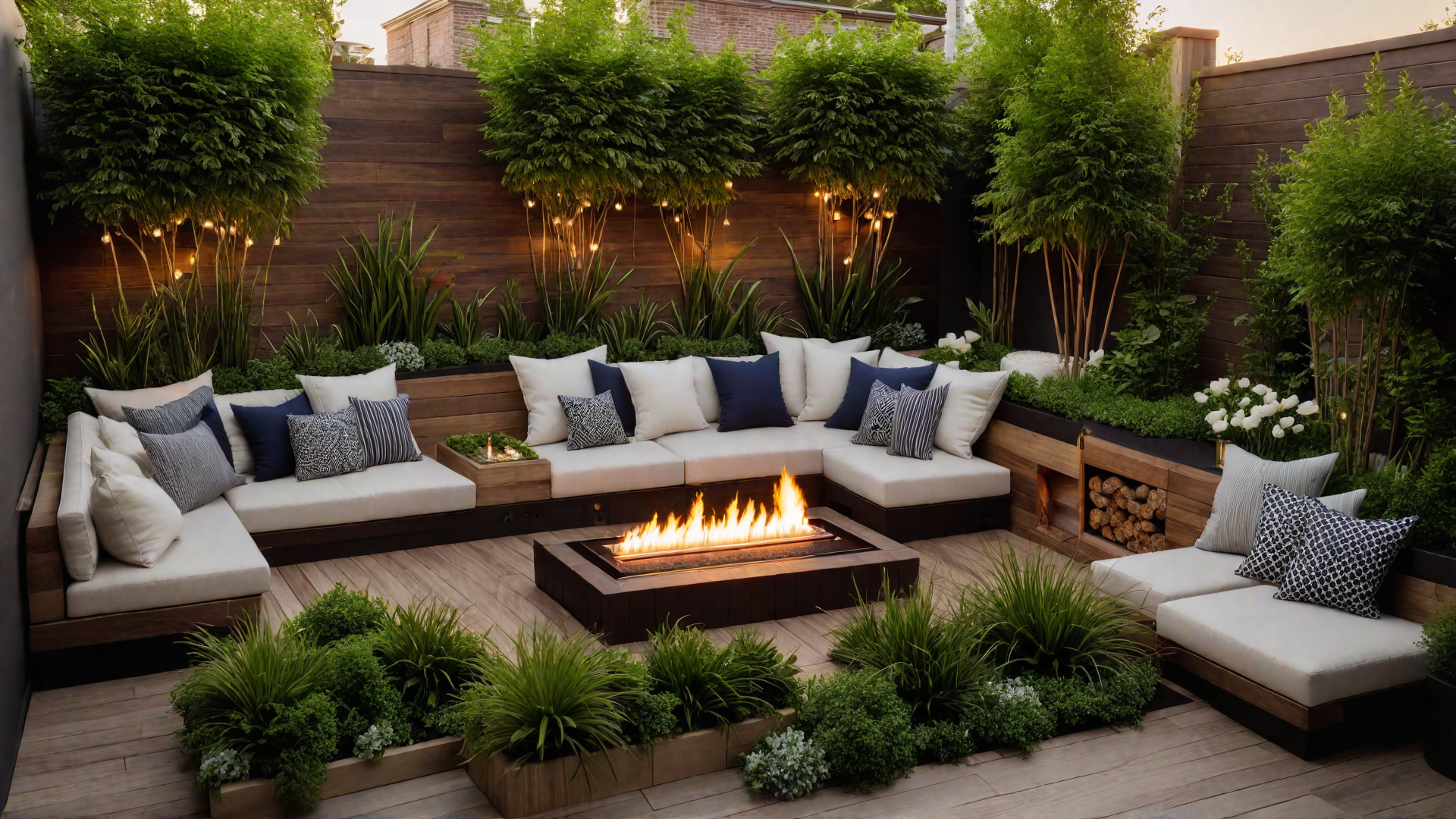 Urban Escape: Small Patio with Vertical Garden