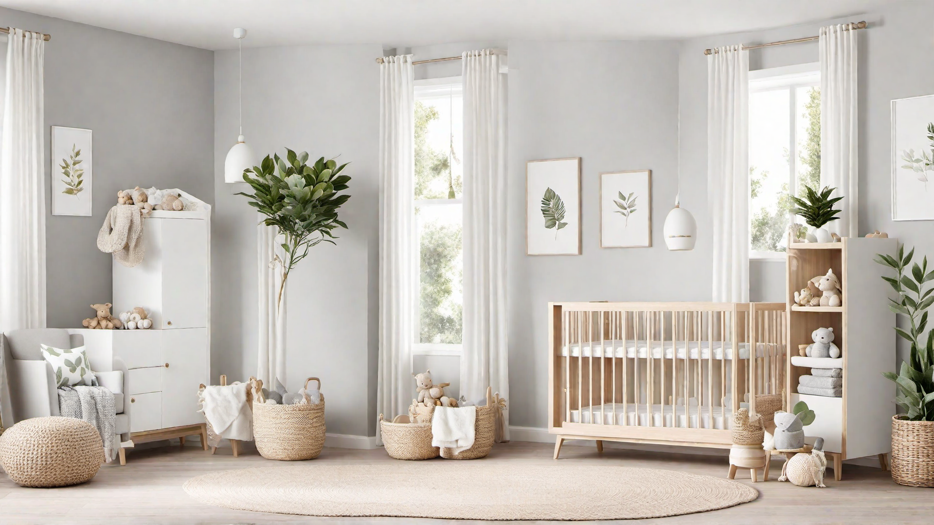 Scandinavian Inspired Grey Nursery for a Gender-Neutral Space