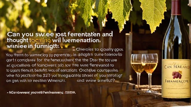 Can You Add Sugar To Wine After Fermentation