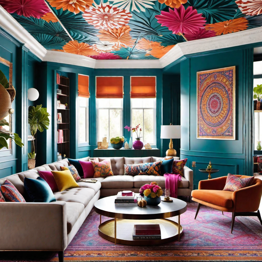 Maximalist Ceiling Design Inspiration