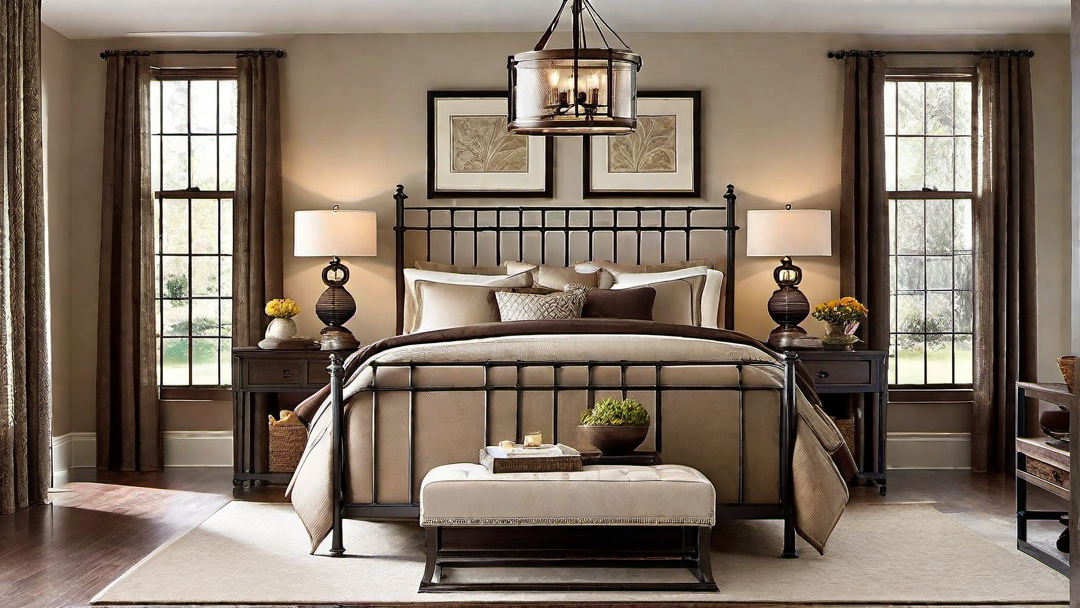 Incorporating Metalwork: Wrought Iron Details in Craftsman Bedrooms