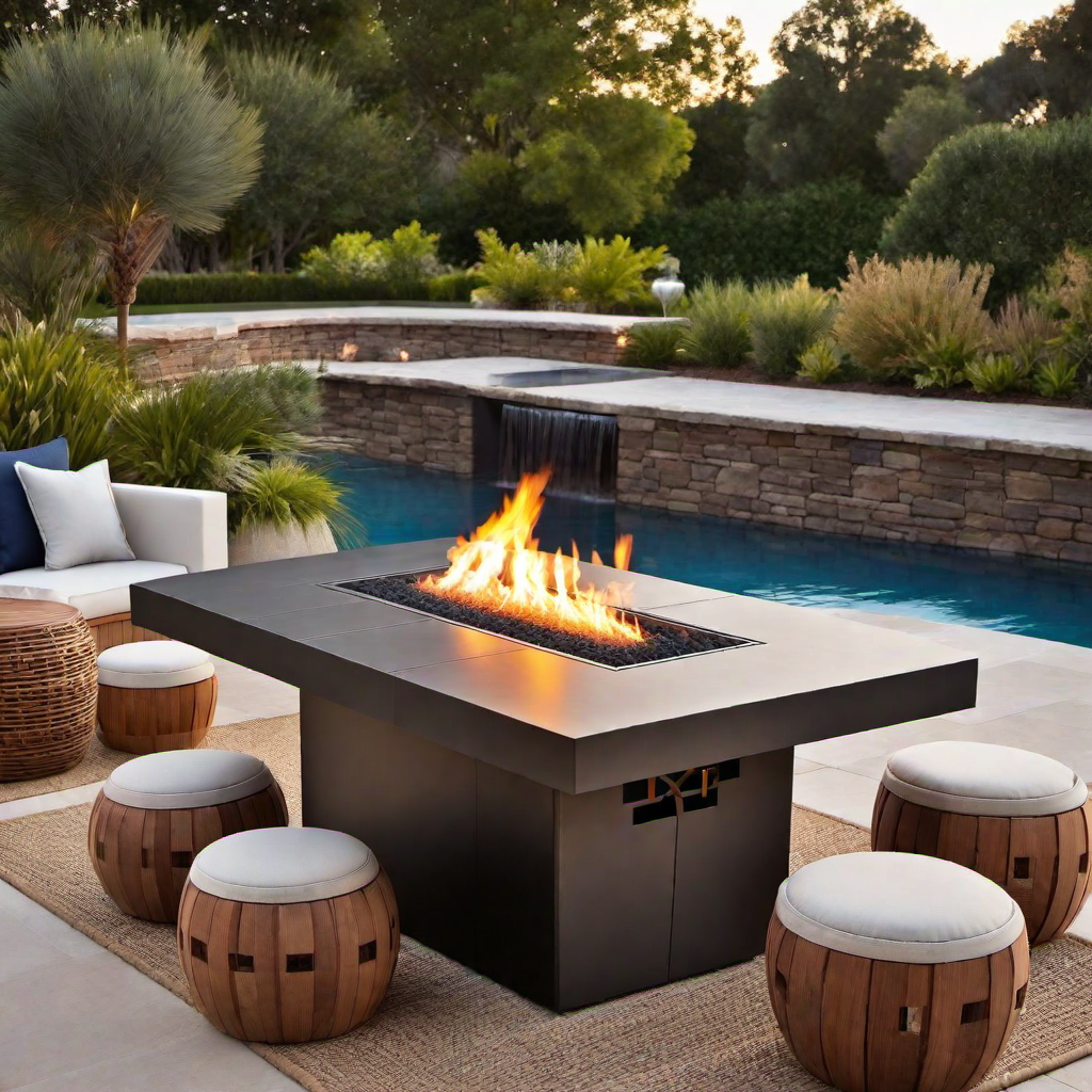 Fire Pit Table Set: Multi-Functional Fire Pit and Dining Area