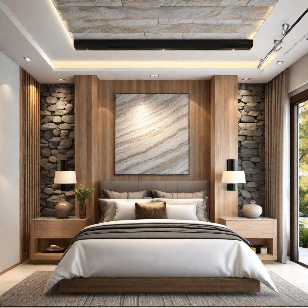 Earthy Elements: Stone and Wood in the Bedroom