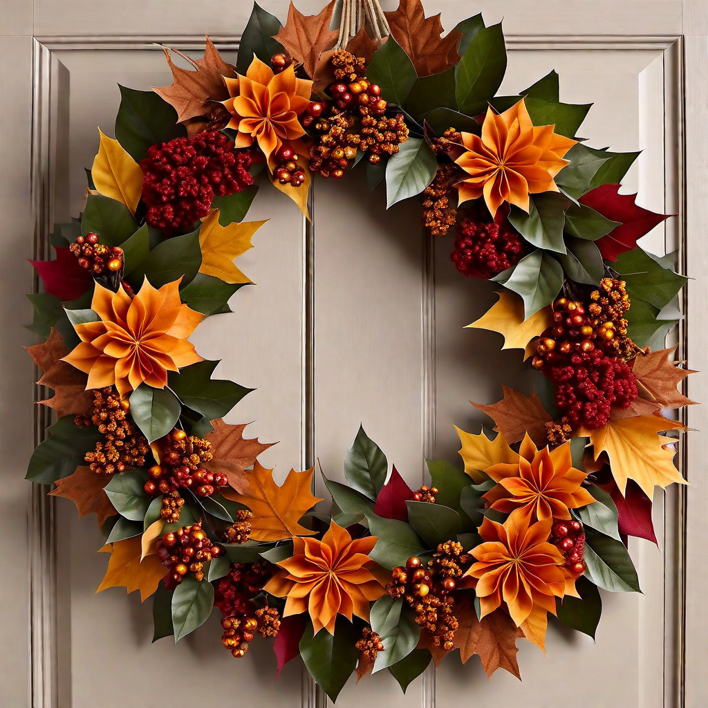 Fall Wreath: Adorning Doors or Walls with Wreaths