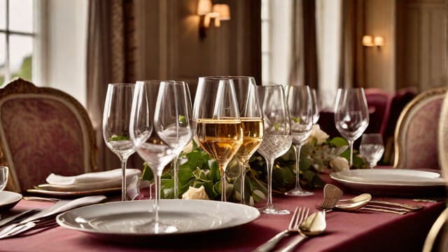 How To Set Up Wine Glasses For Party