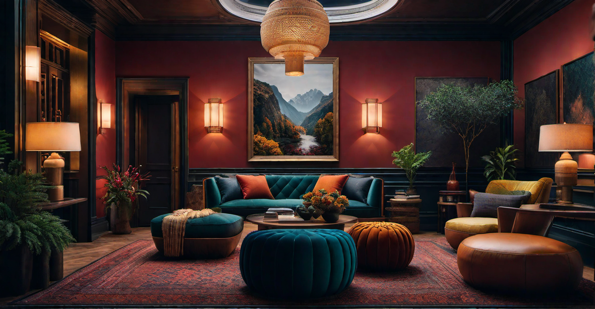 Artistic Wall Decor: Colorful Accents for Arts and Crafts Interiors