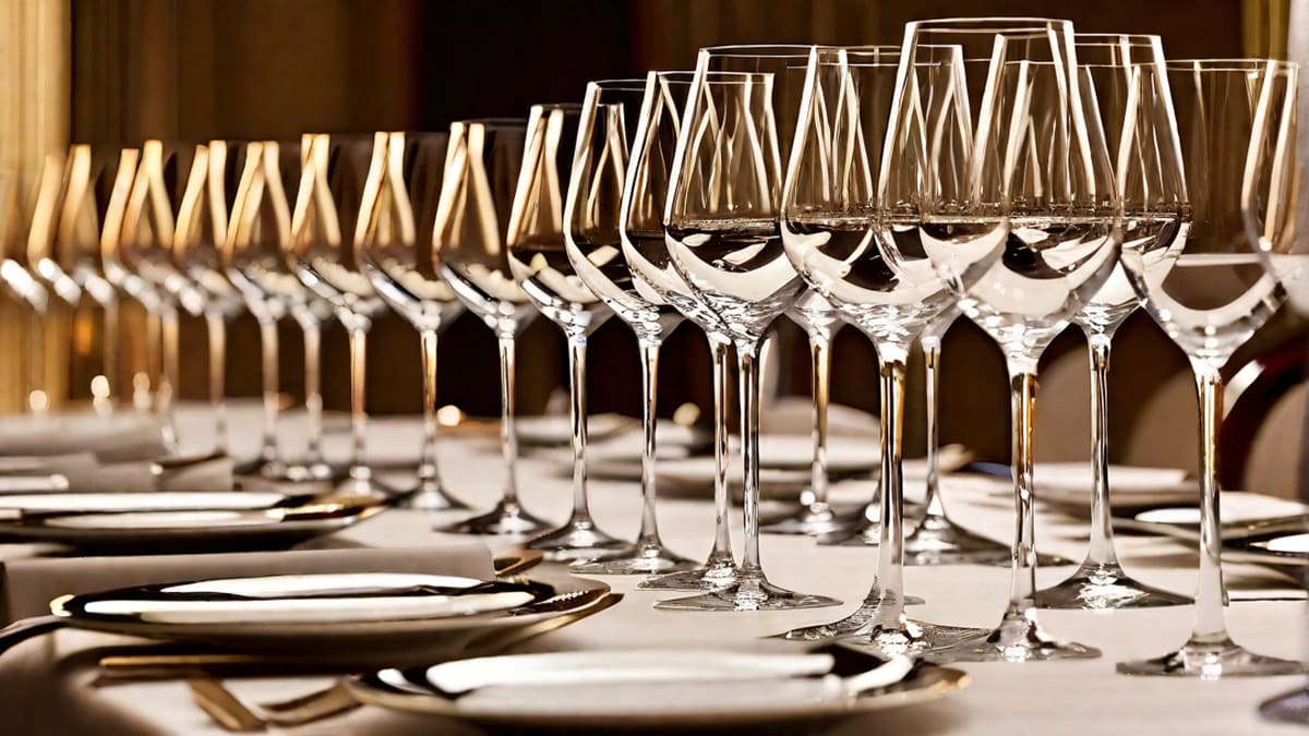 What Side Do The Wine Glasses Go On