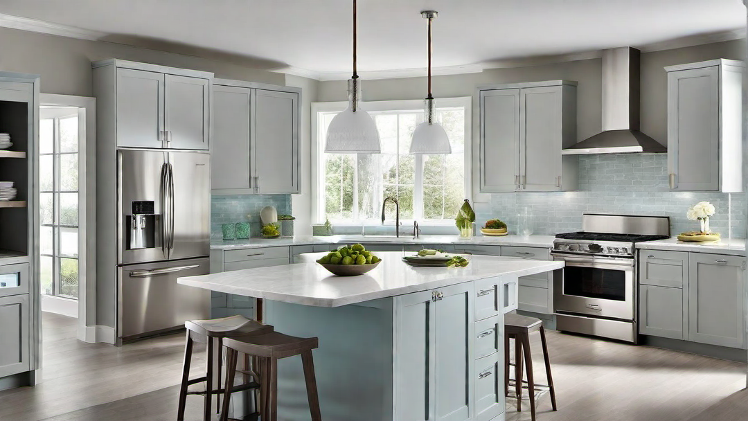 Neutral Palette: Contemporary Kitchen with Light and Airy Colors