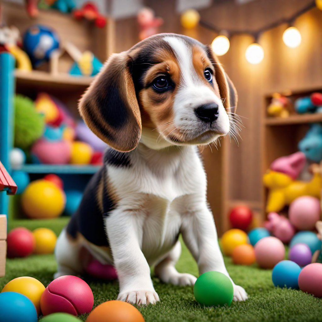 Beagle Puppy Making Funny Faces