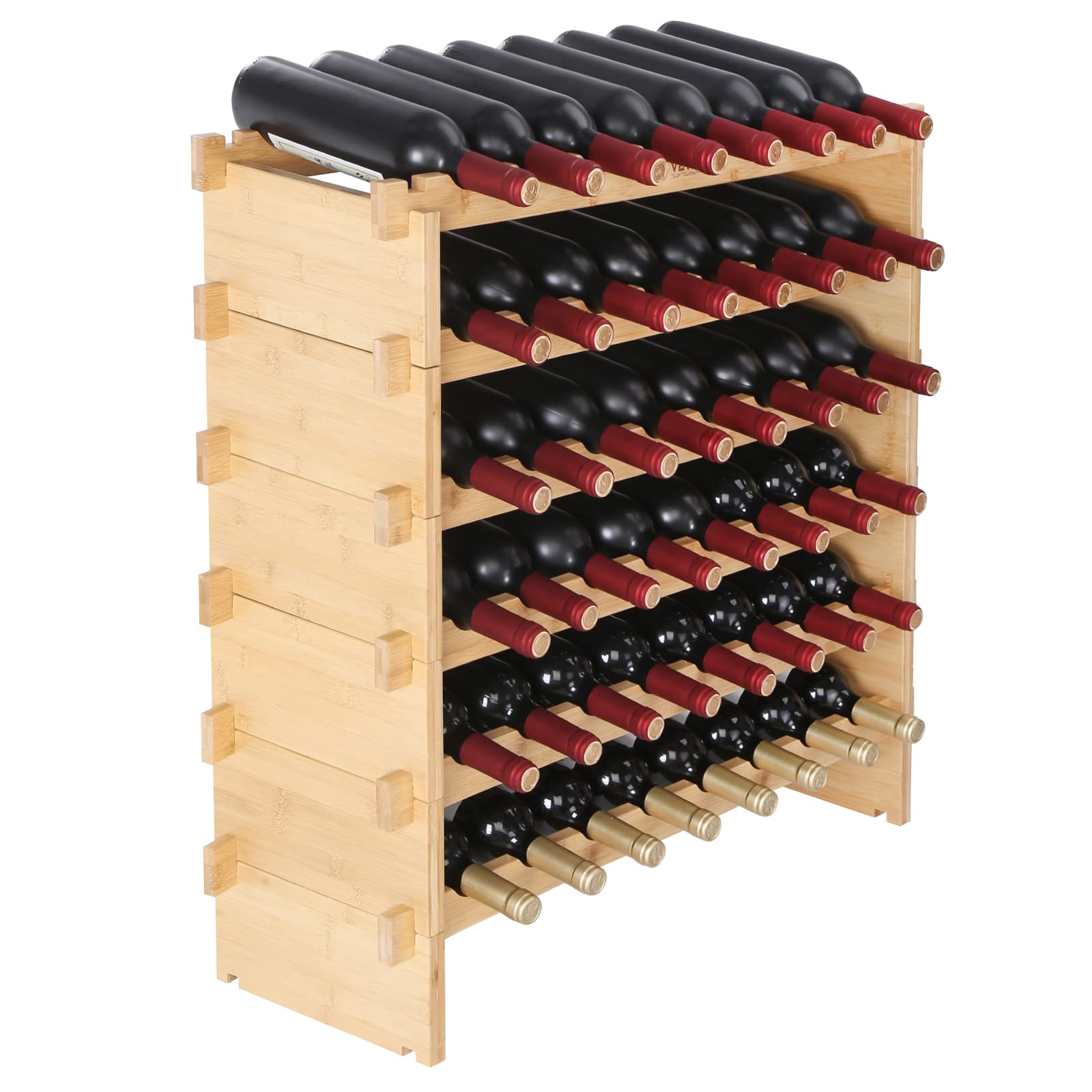 VEVOR 48 Bottle Stackable Modular Wine Rack