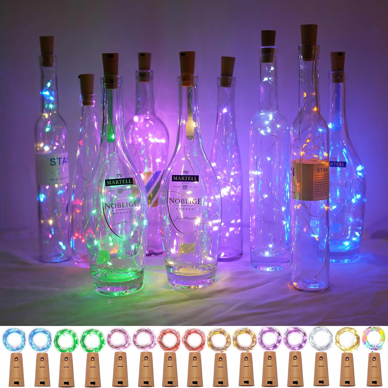 Cynzia 20 LED Wine Bottle Lights