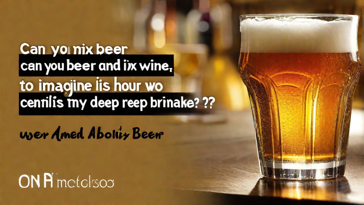 Can You Mix Beer And Wine