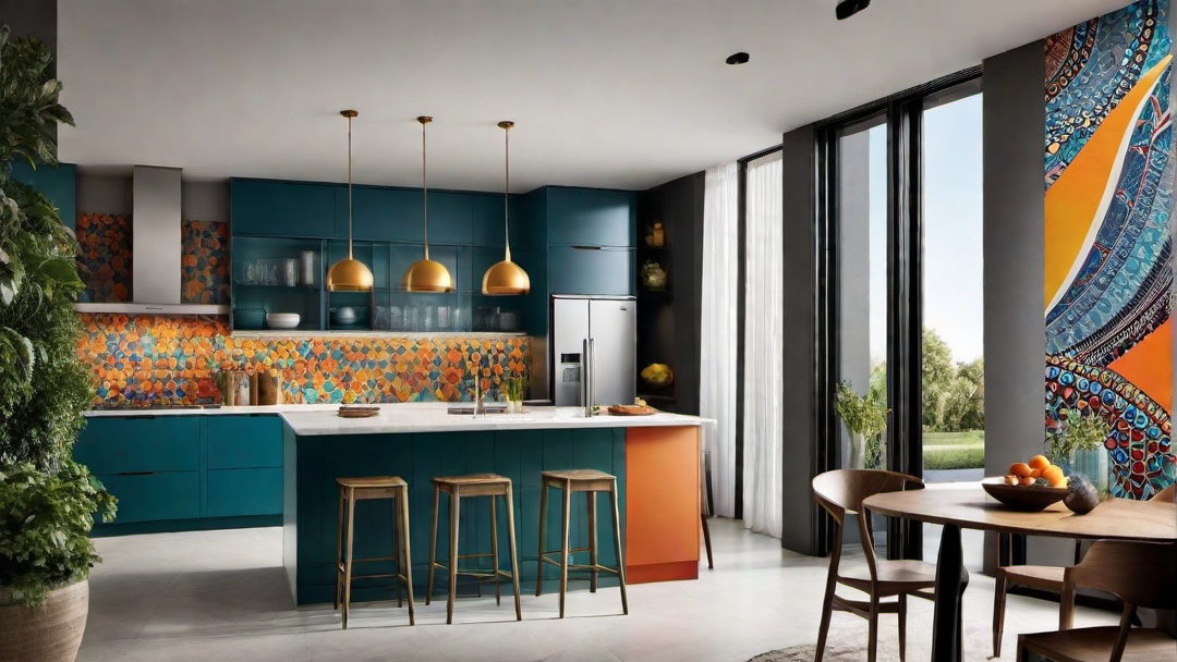 Artistic Flair: Bold and Colorful Kitchen Wall Art