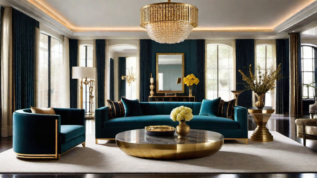 Incorporating Metallic Accents in Art Deco Design