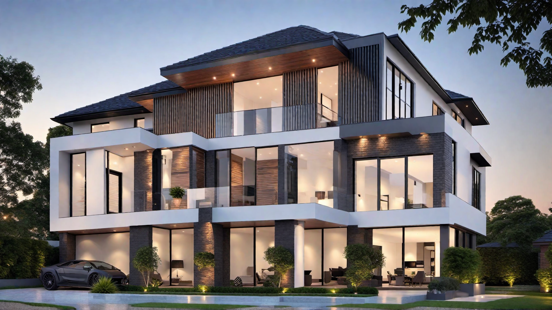 Sleek Lines and Minimalist Design: Contemporary Home with Flat Roof