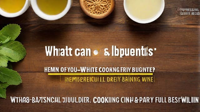 What Can You Substitute For Dry White Wine