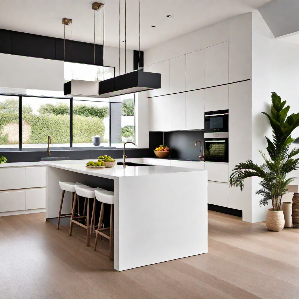 Minimalist Dining Area: Kitchen Space Extension