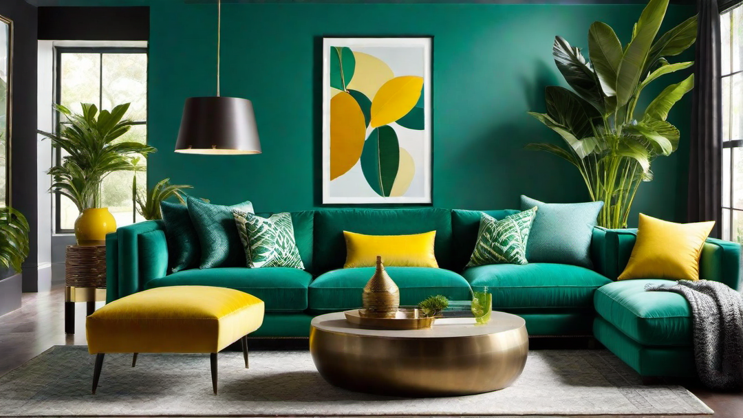 Urban Jungle: Incorporating Greenery and Bright Colors for a Lively Space