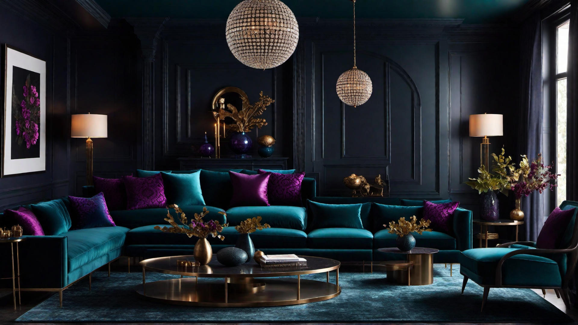 Mystical Vibes: Dark Hues in Moody Home Decor