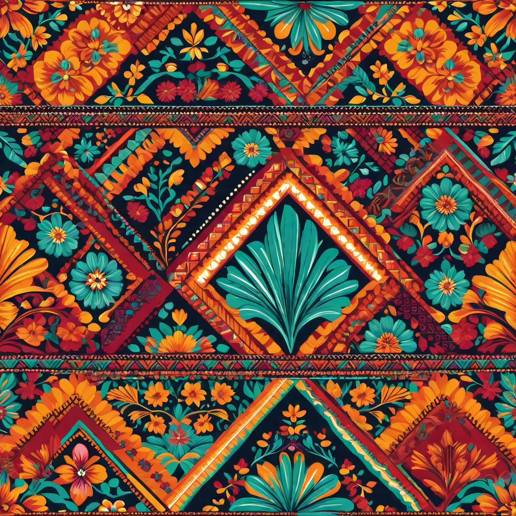 Bohemian Vibes: Eclectic Mix of Patterns and Textures
