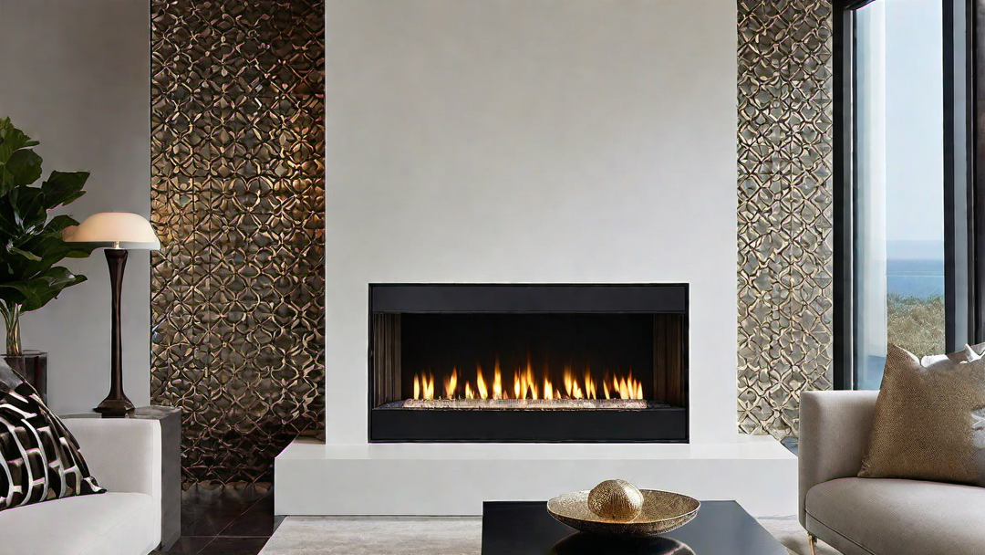 Timeless Beauty: Mosaic Tile Surround for a Contemporary Fireplace