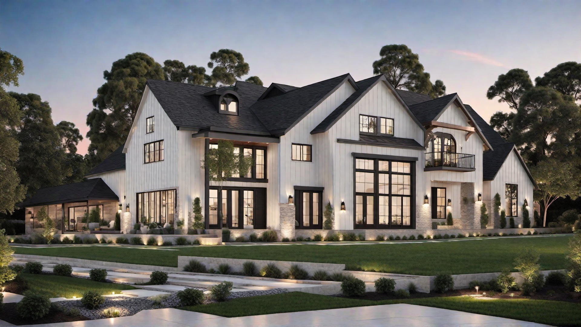 Harmonious Color Palette: Cohesive Look for Modern Farmhouse Exteriors