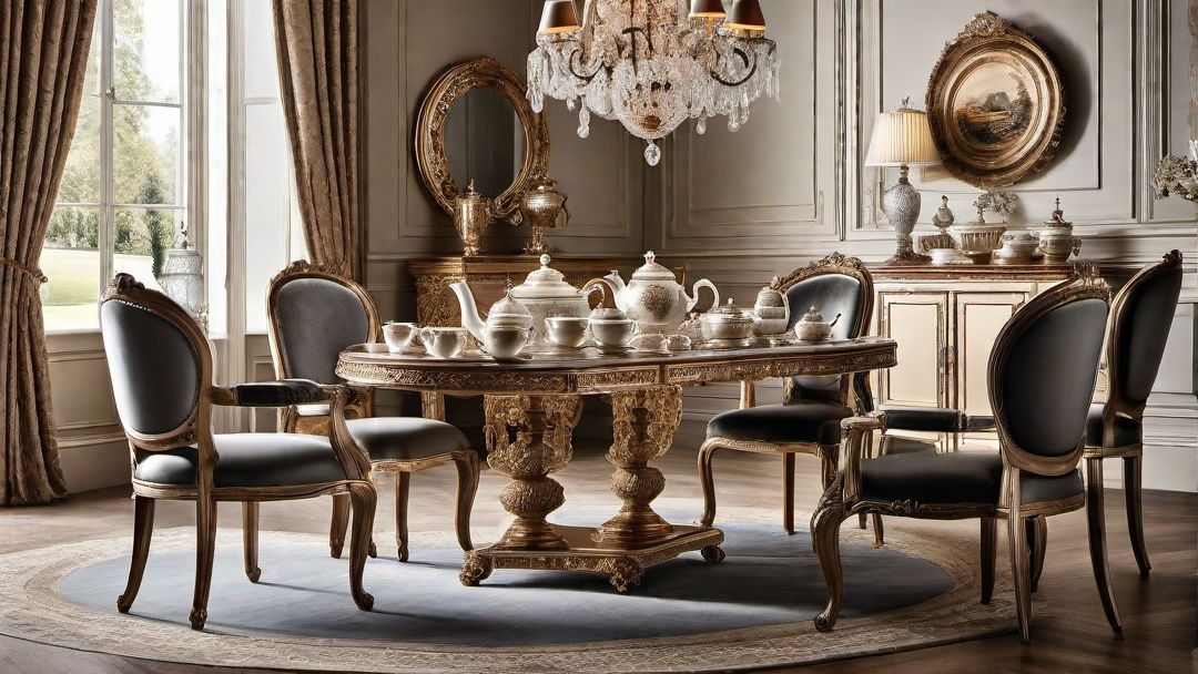 Opulent Tea Service and Fine Dining Accessories