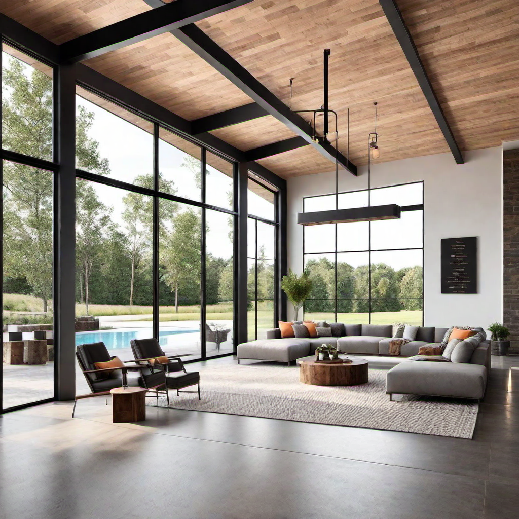 Industrial Touches: Metal Elements in Modern Barn House Construction