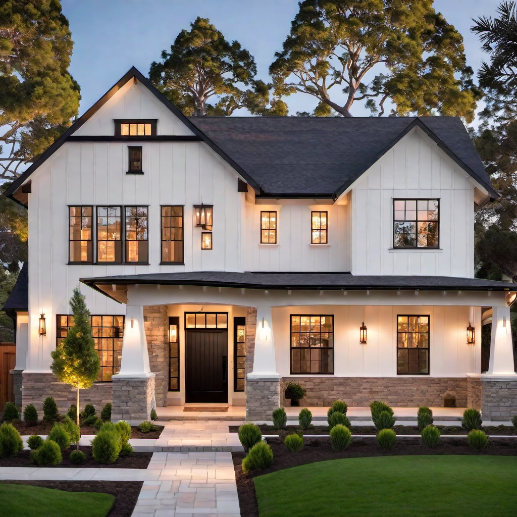 Craftsman Farmhouse Outdoor Lighting: Illuminating Your Home