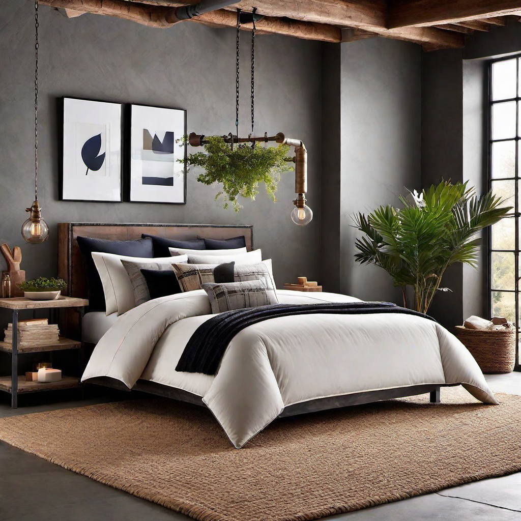 Raw and Unfinished: Industrial Bedroom Decor