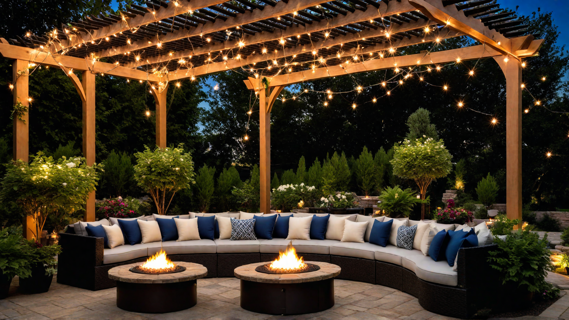 Enchanting Nights: Patio with Fairy Lights