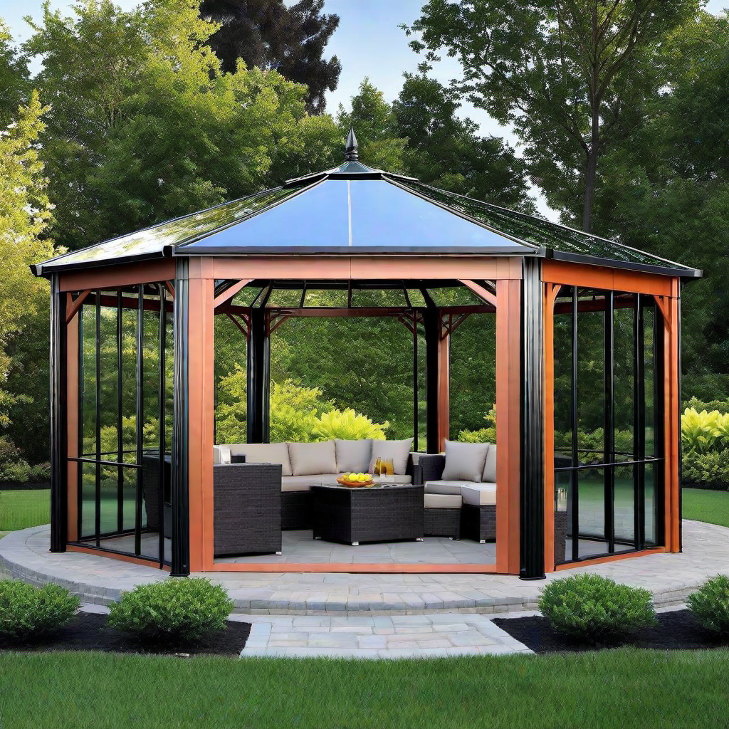 2. Glass Gazebo Designs for a Modern and Sleek Look