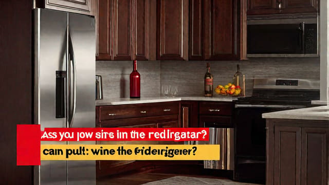 Can You Put Red Wine In The Refrigerator