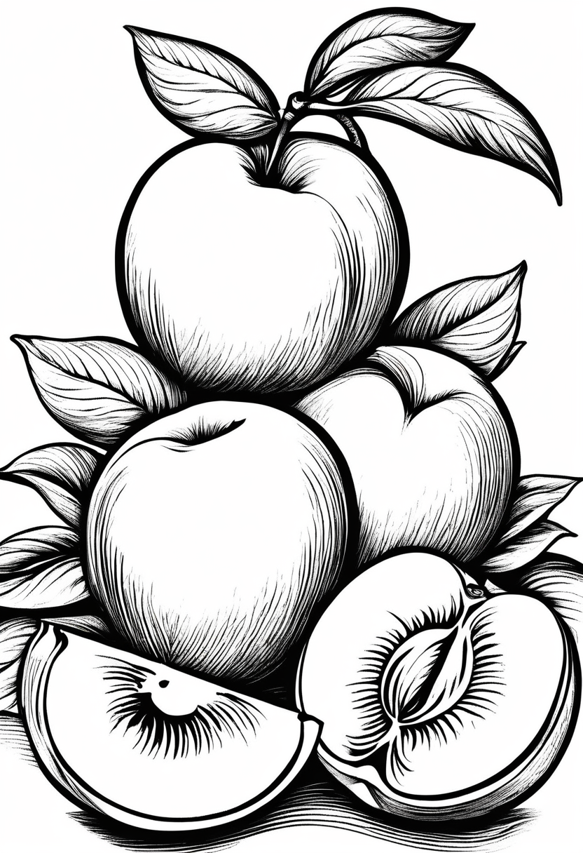 Colorful Fruit Coloring Sheets – Color And Play