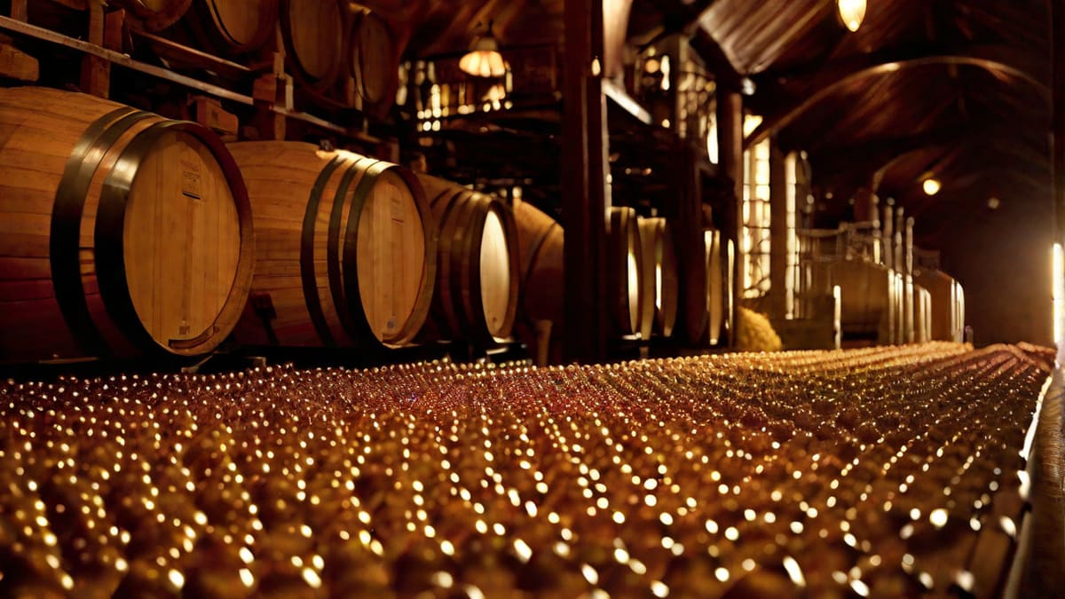 Pressing Grapes For Wine