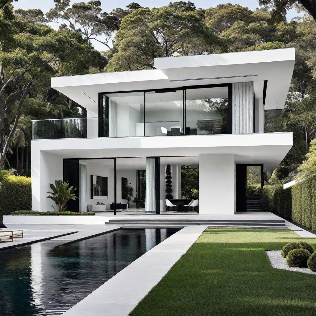 Crisp & Clean: White House Exterior with a Modern Twist