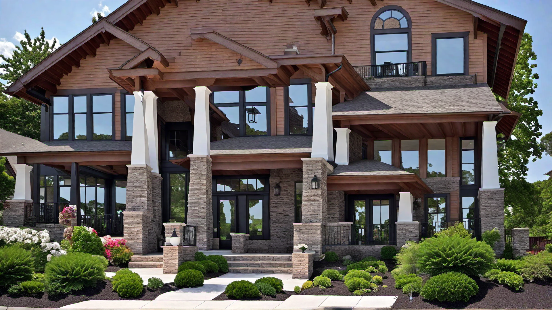 Wide, Open Front Porch with Handcrafted Details