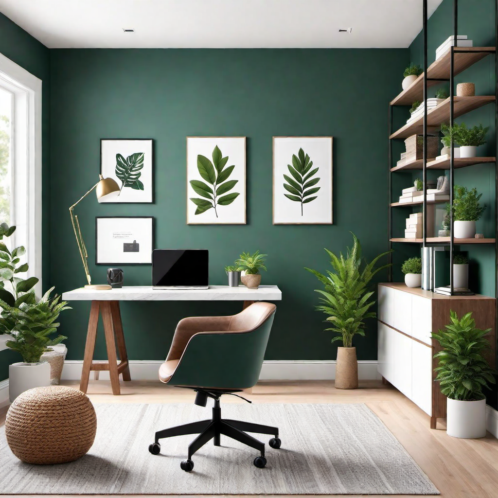 Minimalist Charm: Simple and Functional Home Office Design