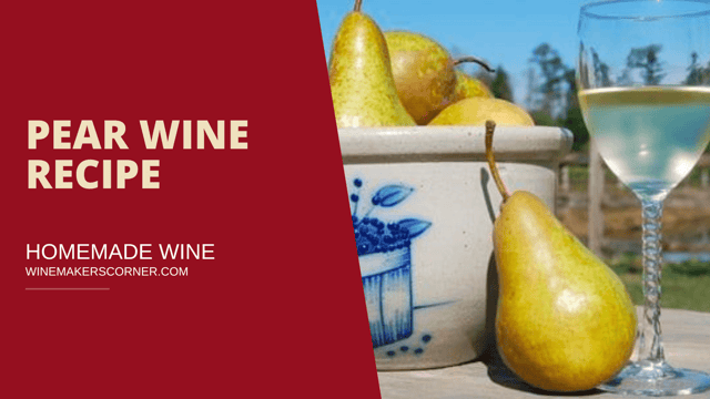 pear wine recipe