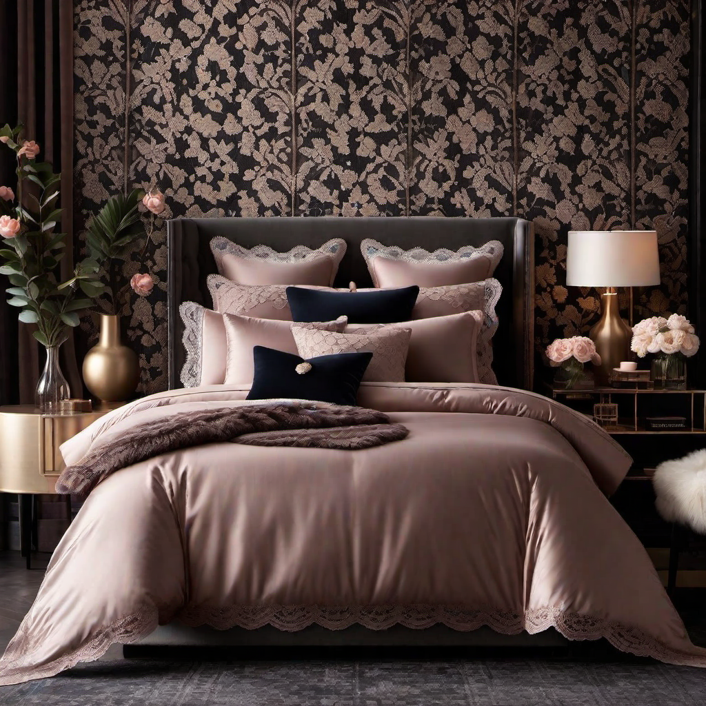 Romantic Allure: Moody Home Decor with Lace Details