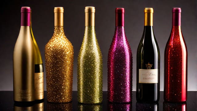 How To Glitter A Wine Bottle