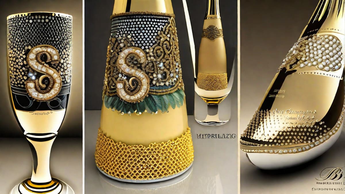 How To Decorate A Champagne Bottle
