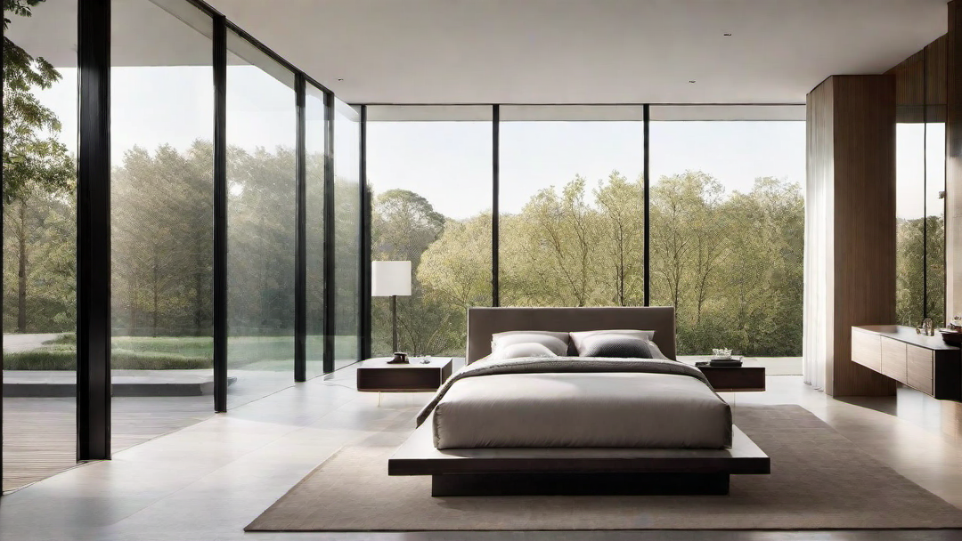Open and Airy: Modern Bedroom with Lots of Natural Light
