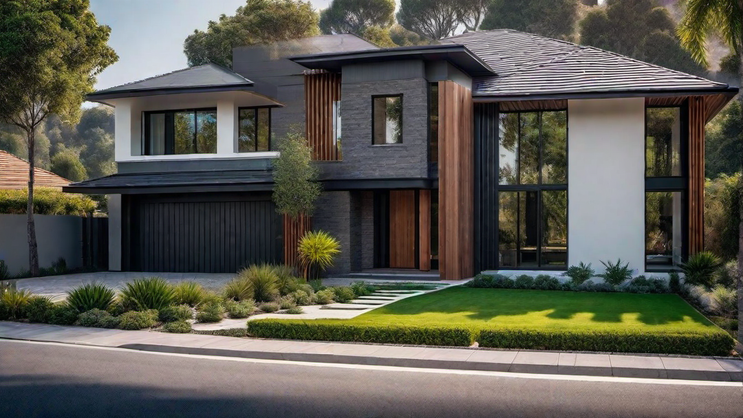 Blend of Materials: Textures in Modern Exterior House