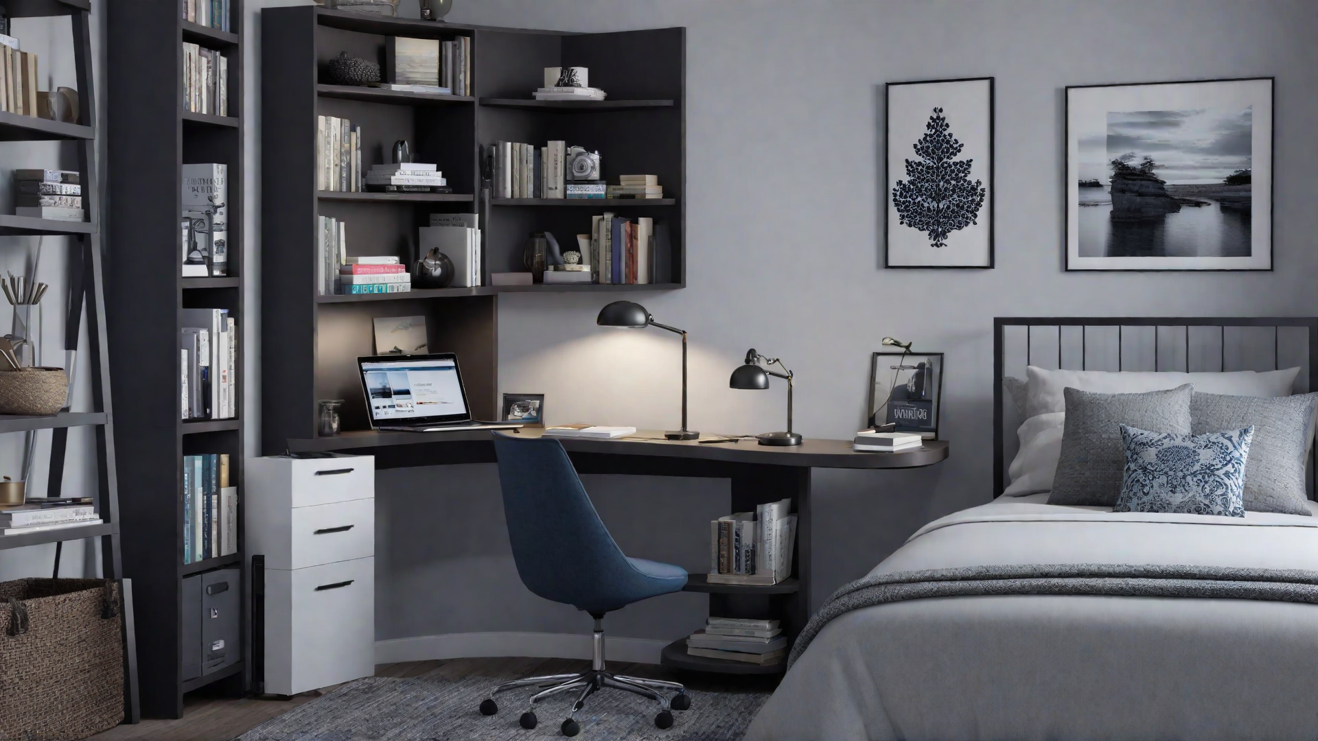 Dual-purpose Room: Office and Guest Bedroom