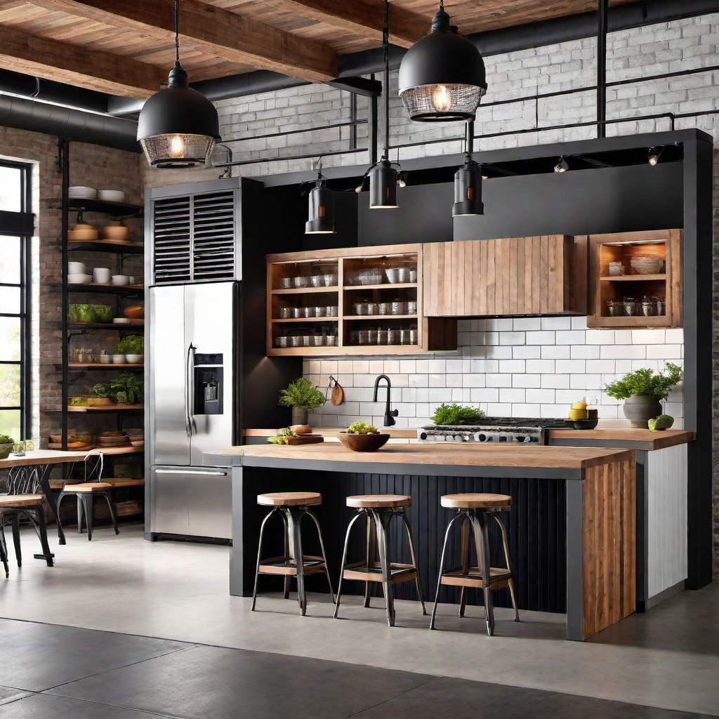Industrial Farmhouse Kitchen Design